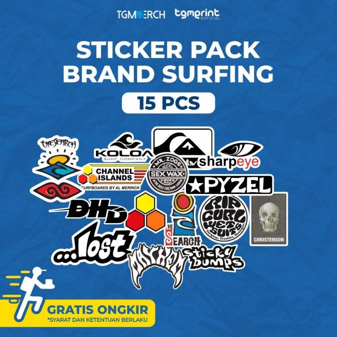 

(BISA COD) Stiker Pack Logo Brand Surfing |Logo Pack| Murah BERKUALITAS Kode 1354