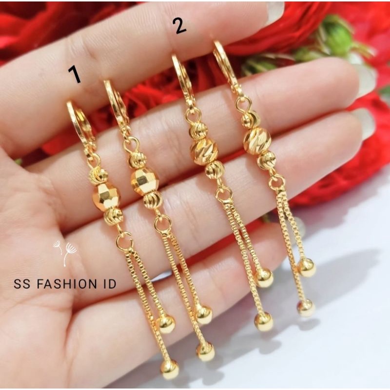 Anting dubai Jurai panjang anti karat anti luntur