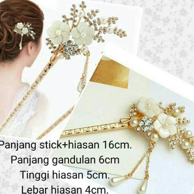 Terlaris Tusuk Konde Sanggul Hiasan Rambut Bahan Metal