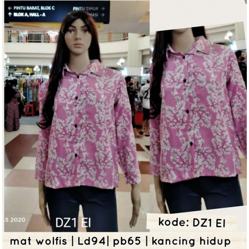Atasan Baju wanita Murah Motif Bunga kecil