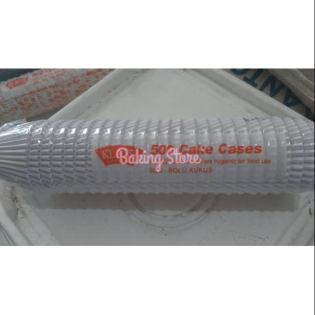 Cake Cases - Kertas Kue Putih Polos Kukus isi 500