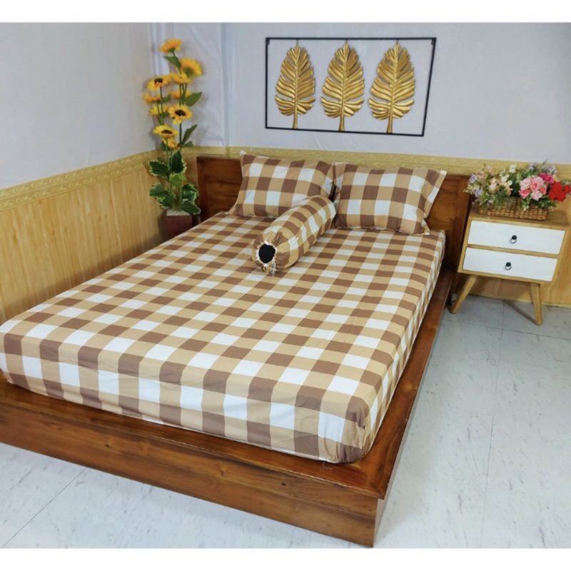 SPREI AESTHETIC MOTIF KOTAK / SEPREI KOTAK ALA KOREA INCLUDE SARBAN