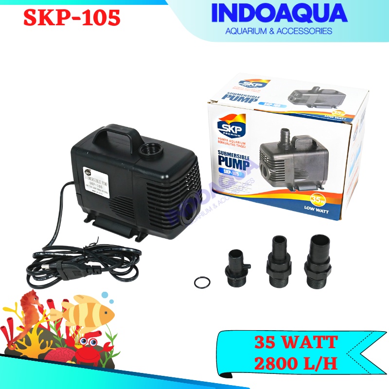 Pompa Celup Aquarium | Pompa Hidroponik | SKP 105 Pompa Kolam
