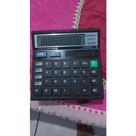 

KALKULATOR MERK LUMMENT TIPE LM-512