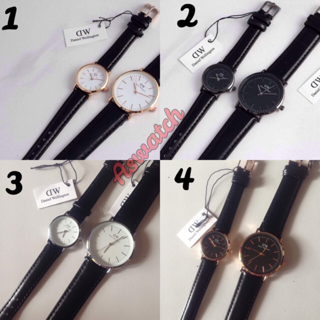 jam tangan couple || Jam tangan kulit || WD