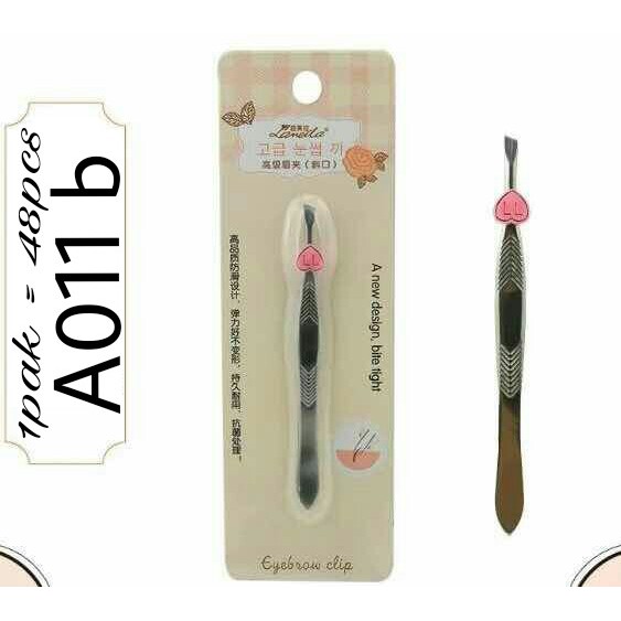 Eyebrow Tweezer/ Pinset Alis / Pencabut Alis miring A011 B