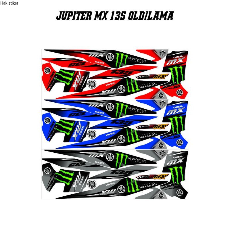 STRIPING LIS BODY JUPITER MX LAMA/OLD 135 2010 MONSTER