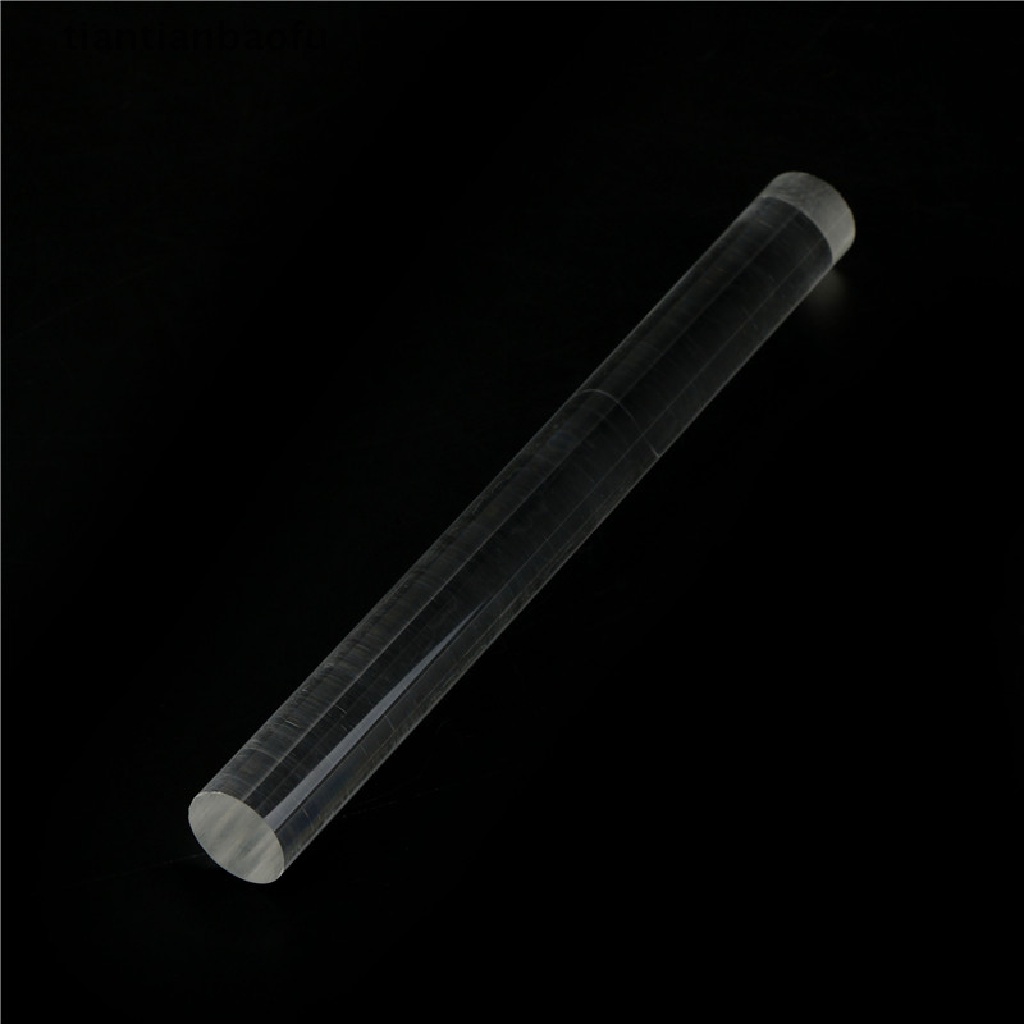 [tiantianbaofu] 1pc Transparent Acrylic Solid Roll Clay Rolling Fondant Baking Pastry Roller Boutique