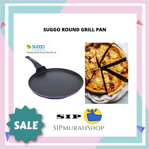 PIZZA PAN ROUND GRILL 30 CM WAJAN TEFLON ANTI LENGKET CREPES DATAR ANTI LENGKET MARTABAK