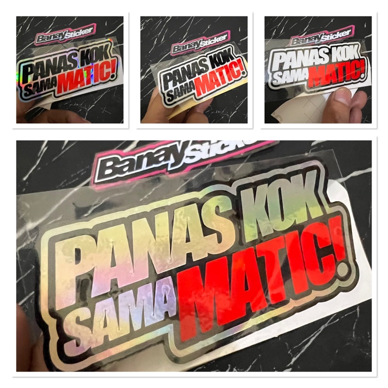 STICKER STIKER PANAS KOK SAMA MATIC CUTTING