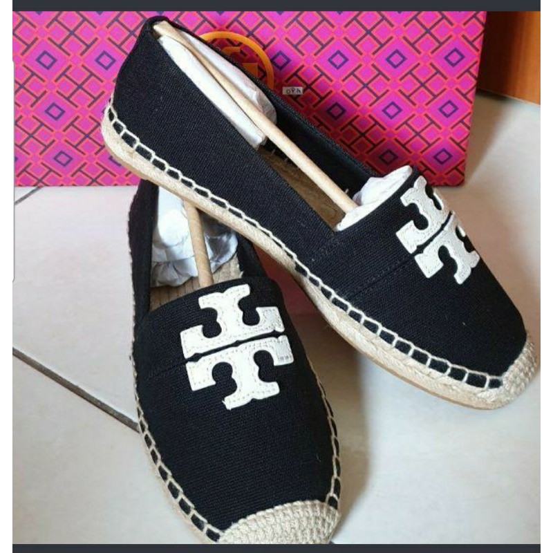 Ready Sepatu tory burch espa weston black asli