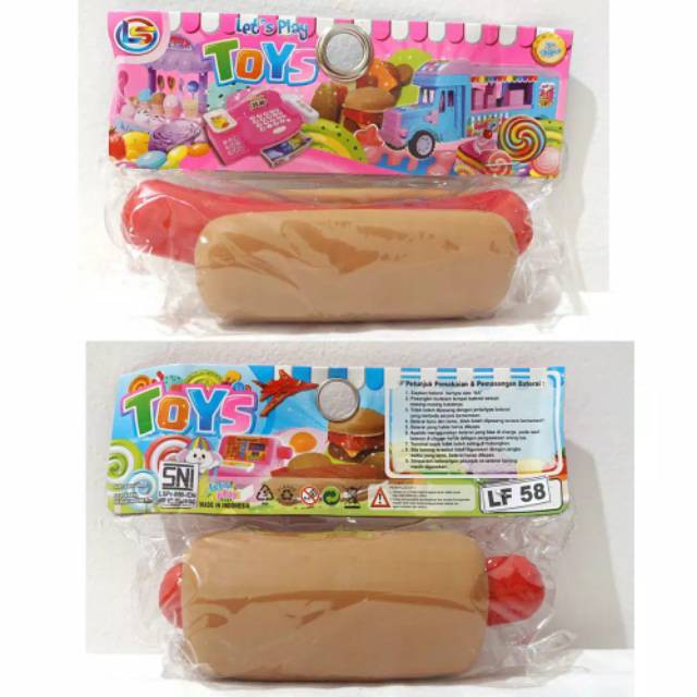 Mainan Anak Hot Dog Kemasan Plastik LF-58