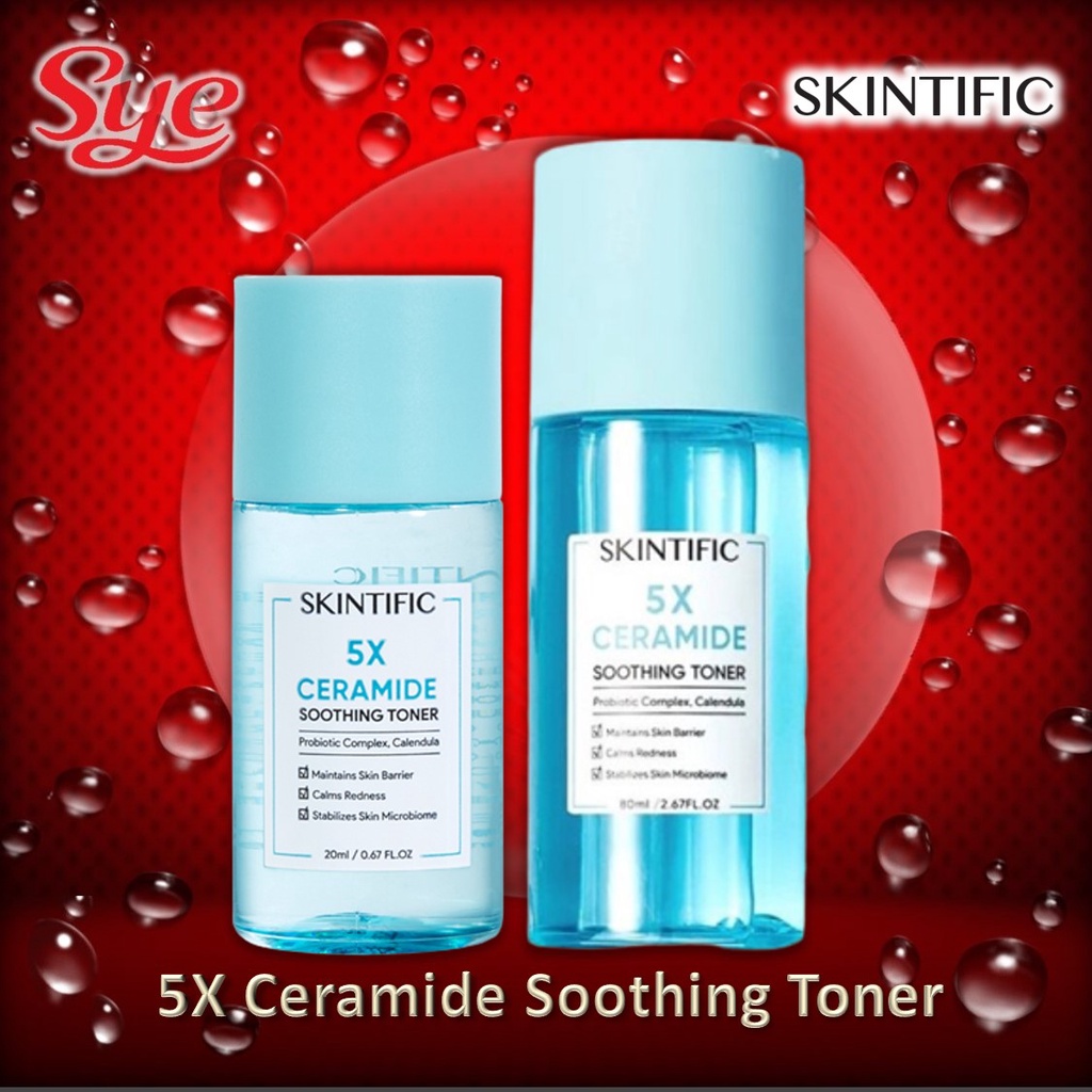 BPOM SKINTIFIC 5X CERAMIDE SOOTHING TONER 80ML / SYE