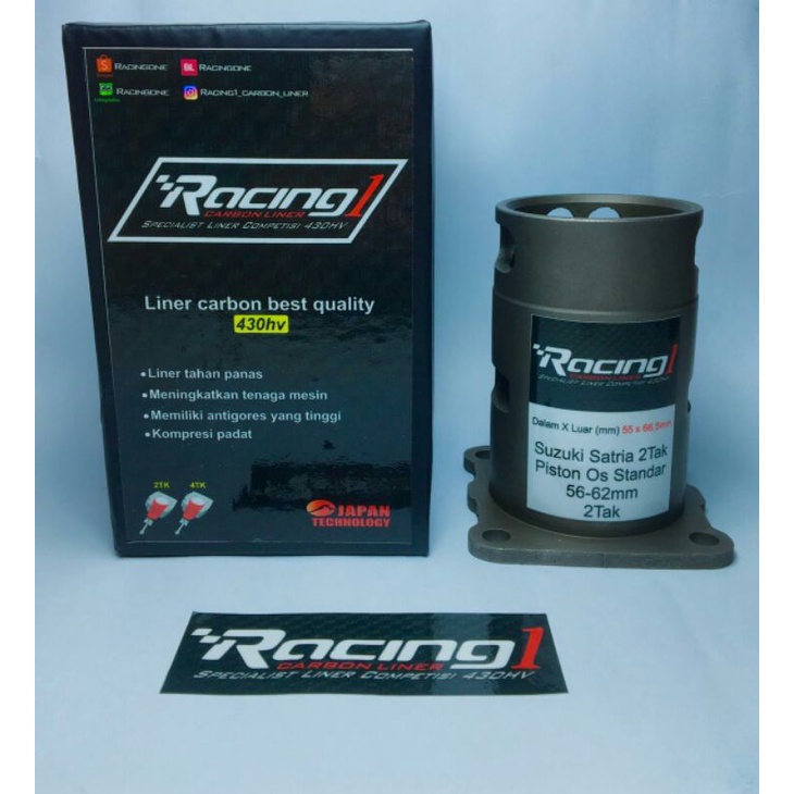 liner boring liner ful carbon Racing one satria 2t 56-62