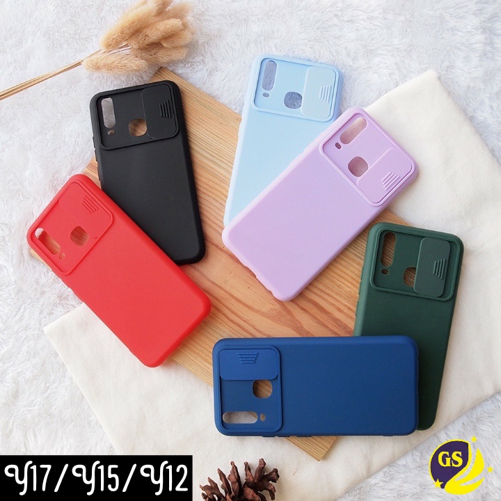 Vivo Y21 Y21s Y33s Y20 Y20S Y20i Y12S Y17 Y15 Y12 Y11 Slide Case Camera Push Pull Baby Softcase Rubber Matte Candy Silicone Sliding Casing