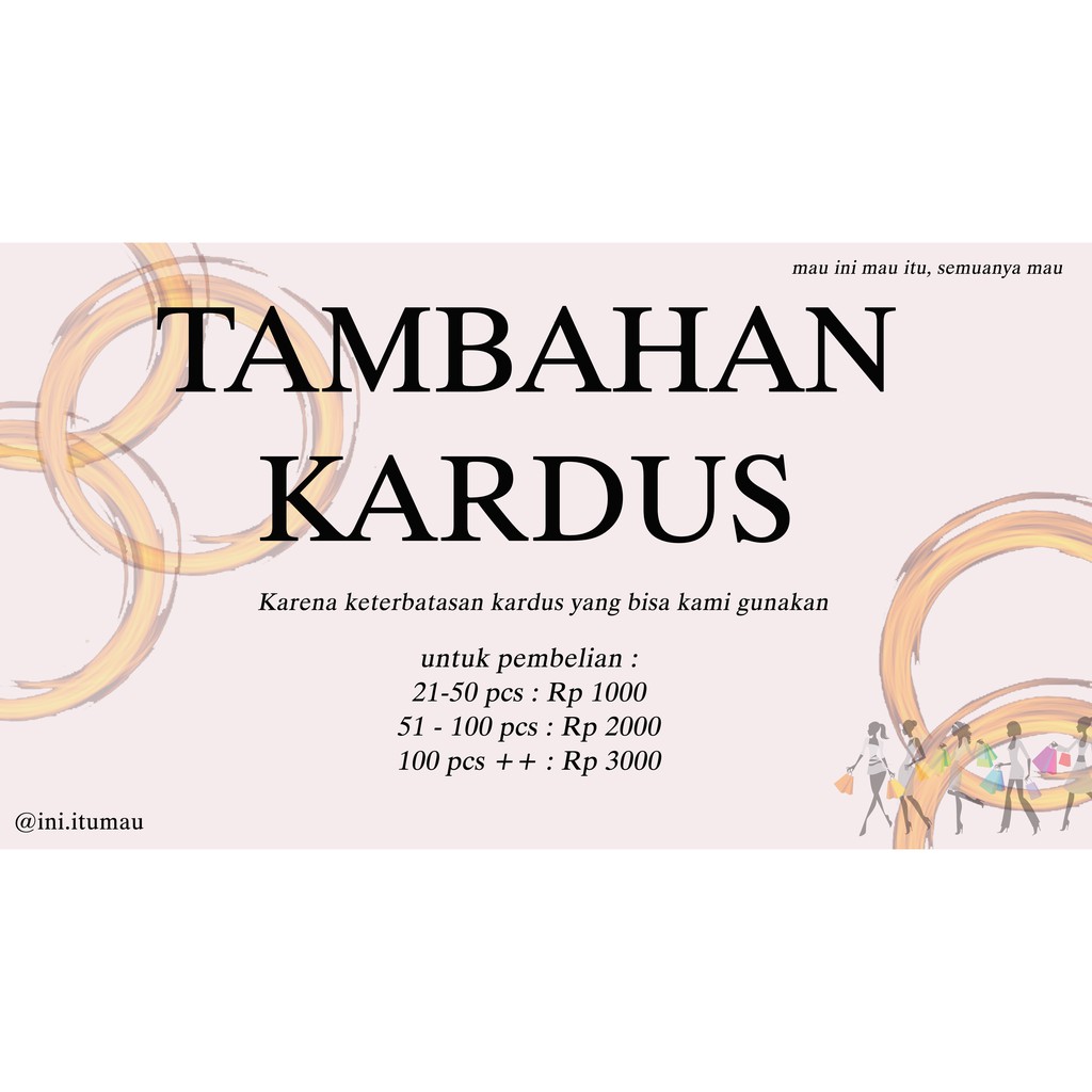 

TAMBAHAN KARDUS untuk pembelian 20++ BOTOL sudah termasuk bubble warp