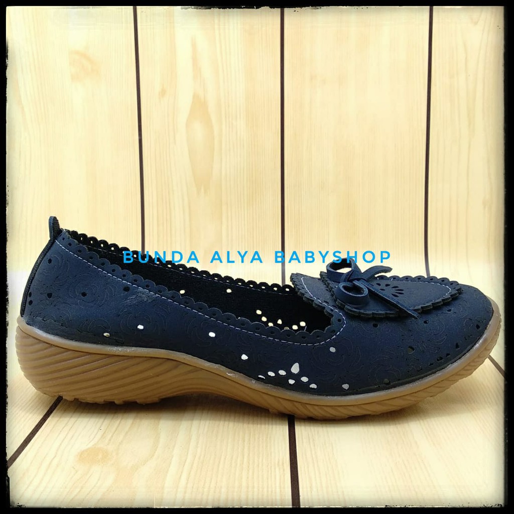 Sepatu Wanita NAVY Size 37 - 40 Sepatu Kerja Wanita - Sepatu Wanita Formal-Sepatu Slip On Perempuan