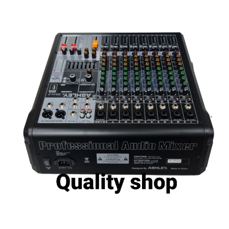 Mixer Ashley 8 Channel Selection8 Bluetooth Usb Equalizer Original