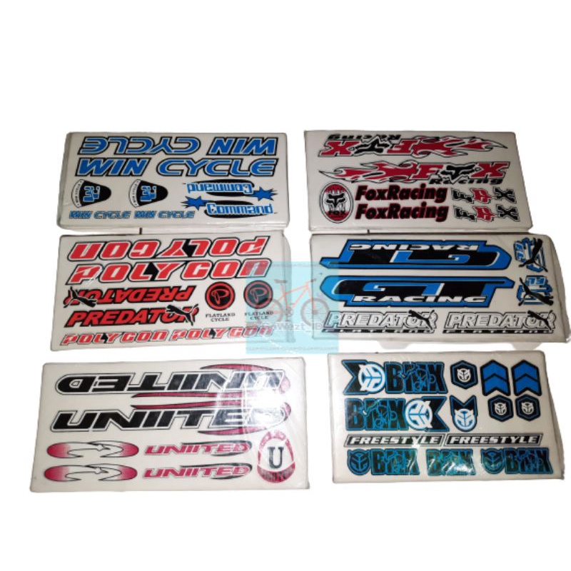 

Sticker Stiker Tempel Sepeda BMX Lipat MTB Minion Gunung | High Quality