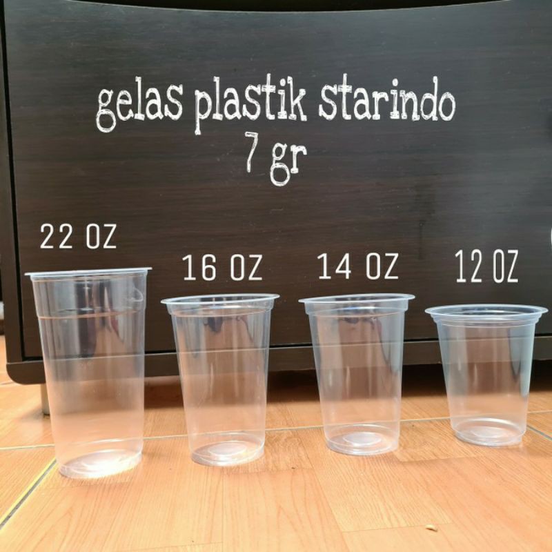 Gelas Plastik CUP 7 Gram Tebal Isi 50 Pcs (Tanpa Tutup)