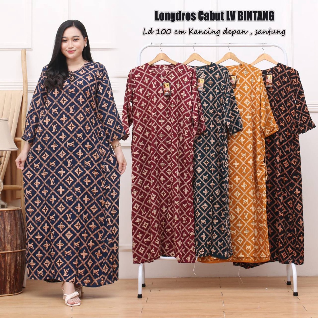 Daster Rayon Kekinian Panjang Sematakaki Busui Bumil Adem Murah