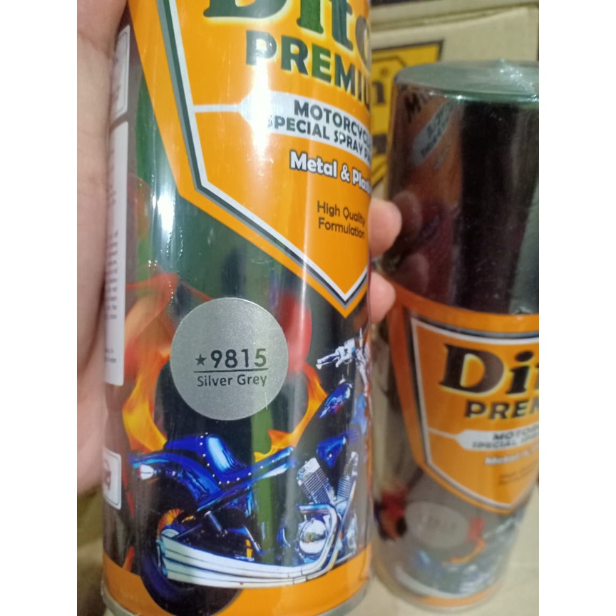 Pilok Pilox DITON Premium 9815* Silver Grey (GUN METAL) Velg &amp; Engine Part Colours  (400cc / 400ml)