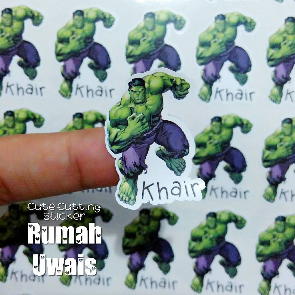 

Sticker nama /sticker waterproof / label nama / label buku / sticker anti air rumah uwais