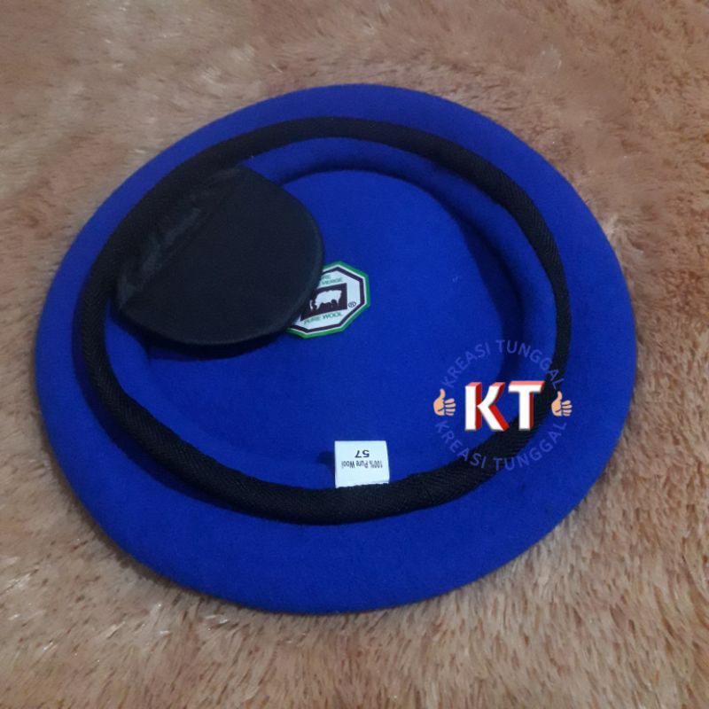 baret PM /provos polri camel biru/topi baret polisi