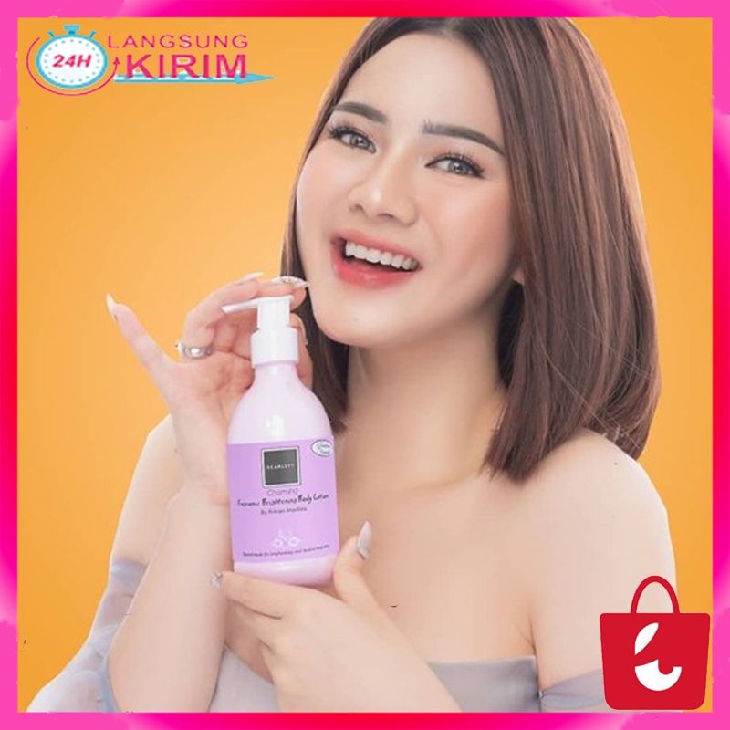 [100%Asli+COD] Scarlett Whitening Body Lotion Varian Scarlett Lotion Romansa Fantasia Charming Freshy