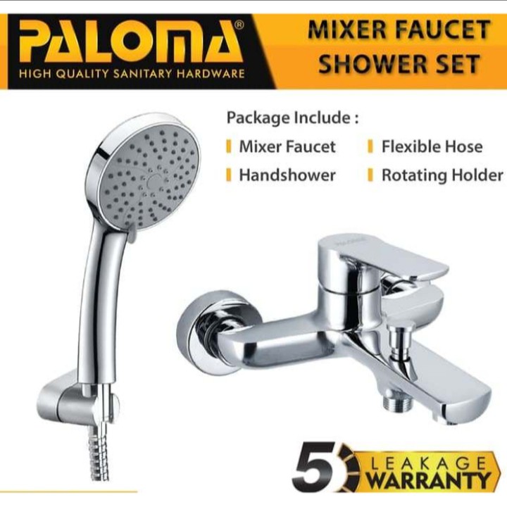 PALOMA FCP 2501 SSP 2401 Paket Keran Mixer Shower Set Panas Dingin