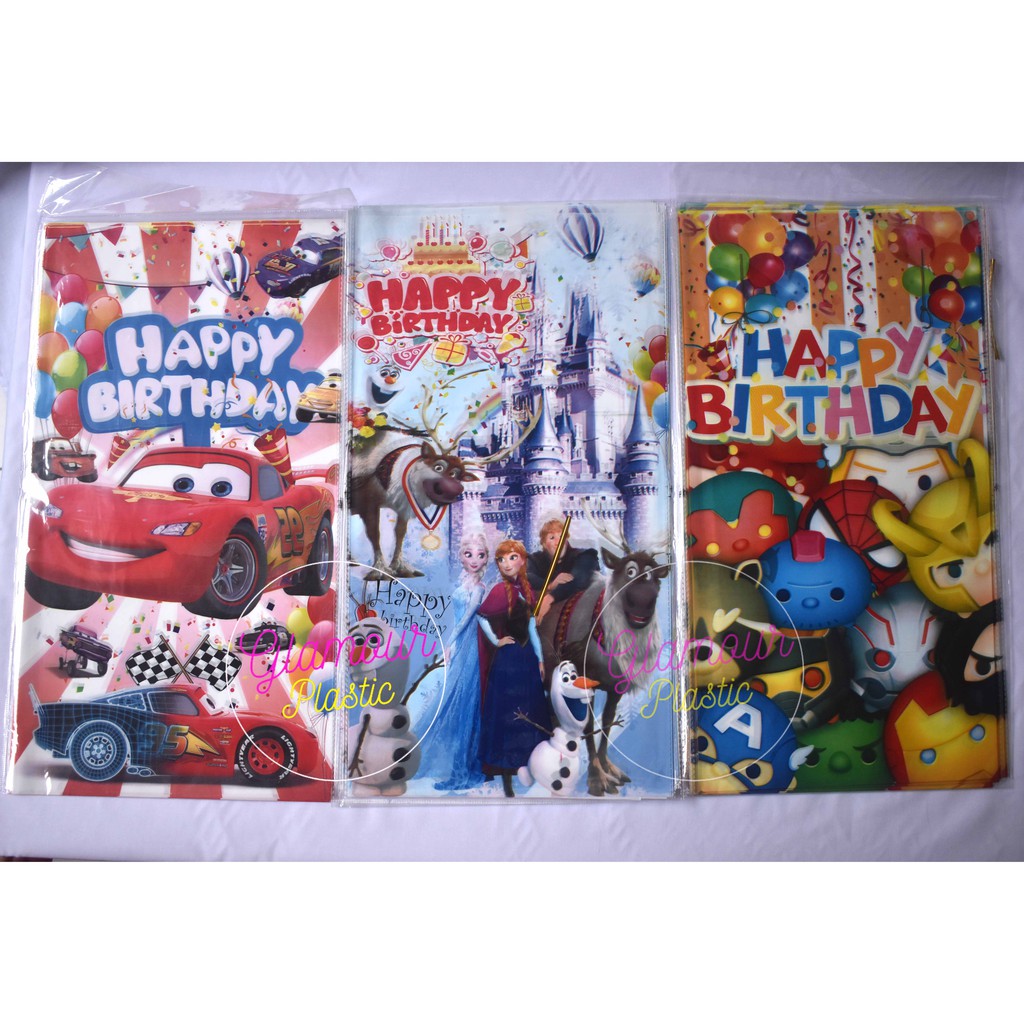 

Plastik Ultah BESAR Ukuran 24X45 (1 pack isi 10 lembar)/Plastik bingkisan/Plastik souvenir