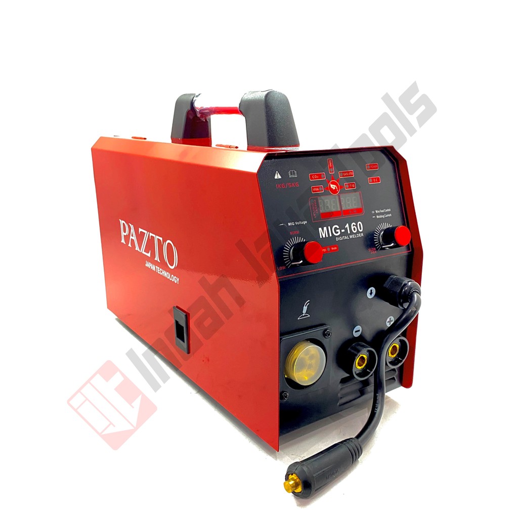 PAZTO MIG 160 A Mesin Las CO2 Tanpa Gas Gasless 5 KG JAPAN