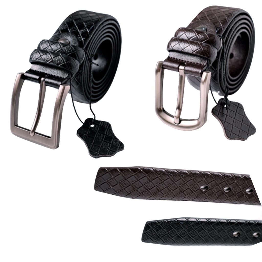 IKAT PINGGANG PRIA KULIT METAL BUCKLE / MAN LEATHER BELT + METAL BUCKLE / SABUK PRIA - 14-9-2