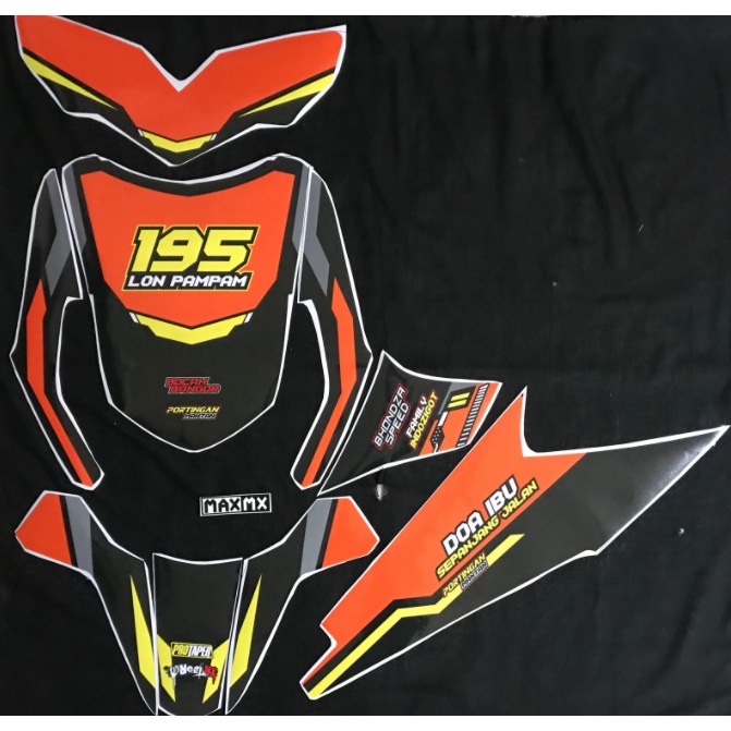 decal stiker beat karbu dekal stiker striping custom fullbody road race