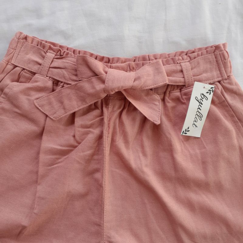 CELANA WANITA HIGHWAIST DINI PANTS LINEN MODEL PITA