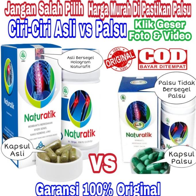 Naturatik obat herbal asam urat asli, nyeri sendi & rematik original