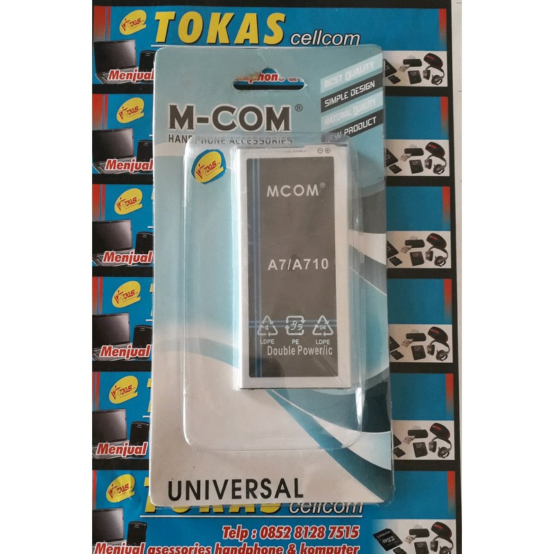 Battery Batre Baterai Double Power Mcom Samsung A7 2016 A710