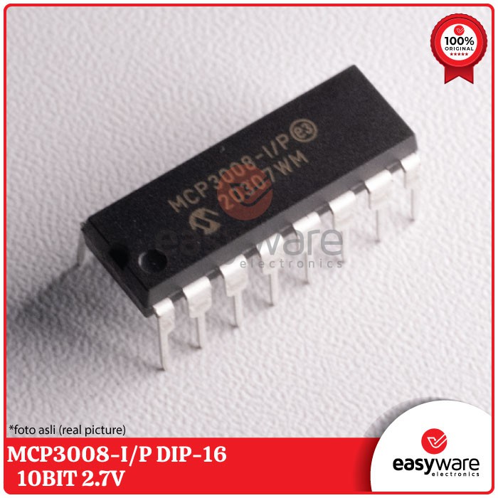 MCP3008 MCP3008-I/P DIP16 ORIGINAL