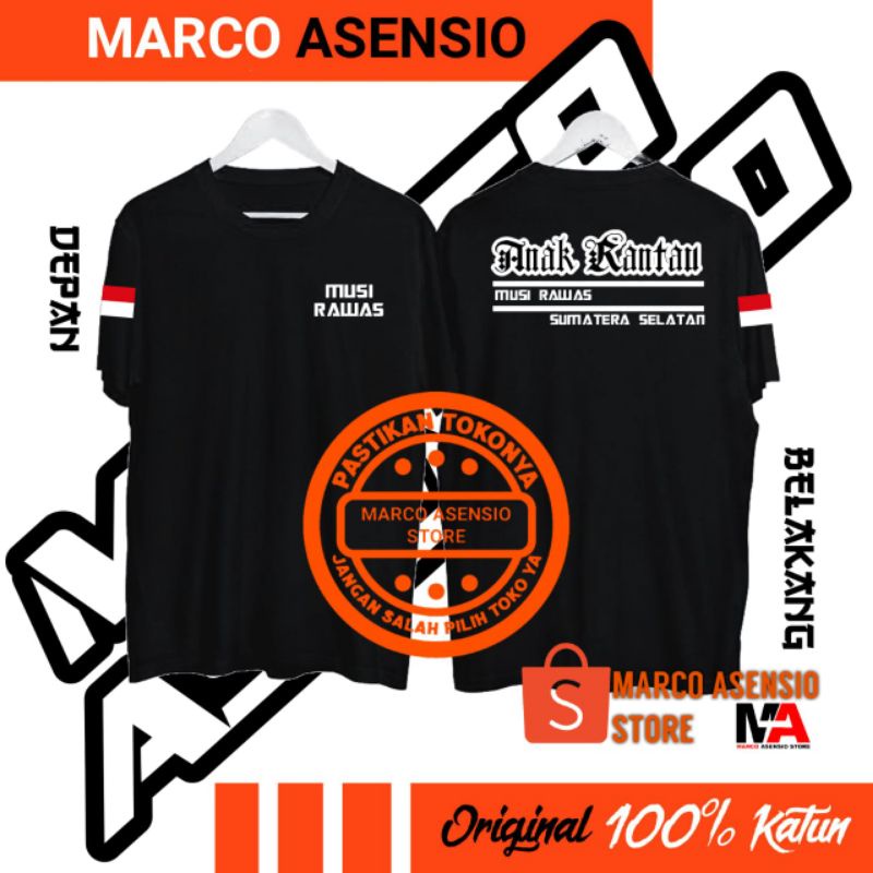 KAOS FASHION PRIA MAUPUN WANITA DESAIN TULISAN ANAK RANTAU MUSI RAWAS SUMATERA SELATAN // MA15 SS