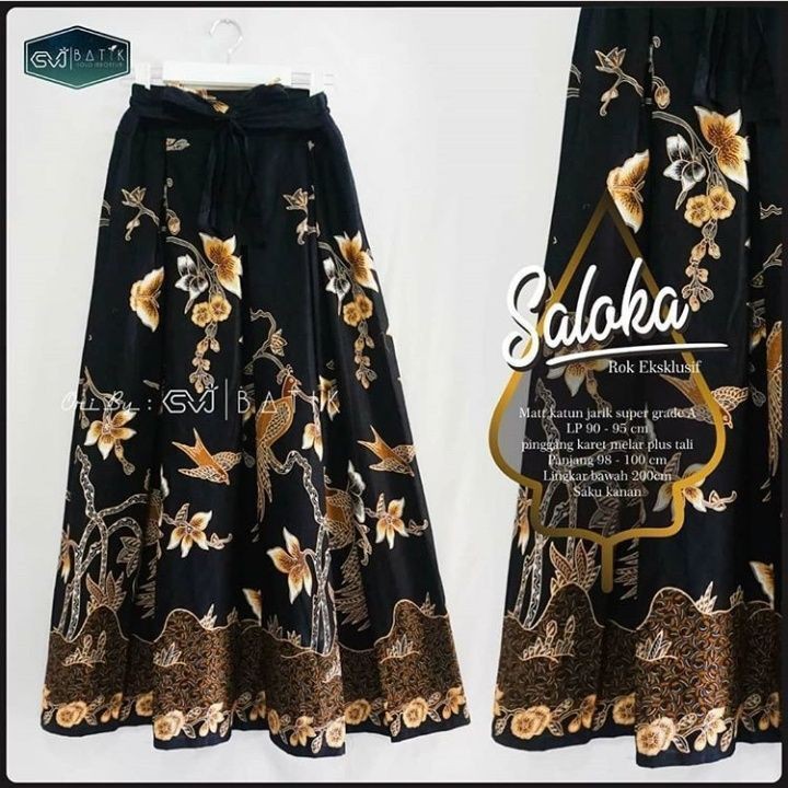 Rok Batik Original Grade A Garansi Produk Rejek Uang Kembali Abadi Batik Bahan Unggul Jaya-Saloka