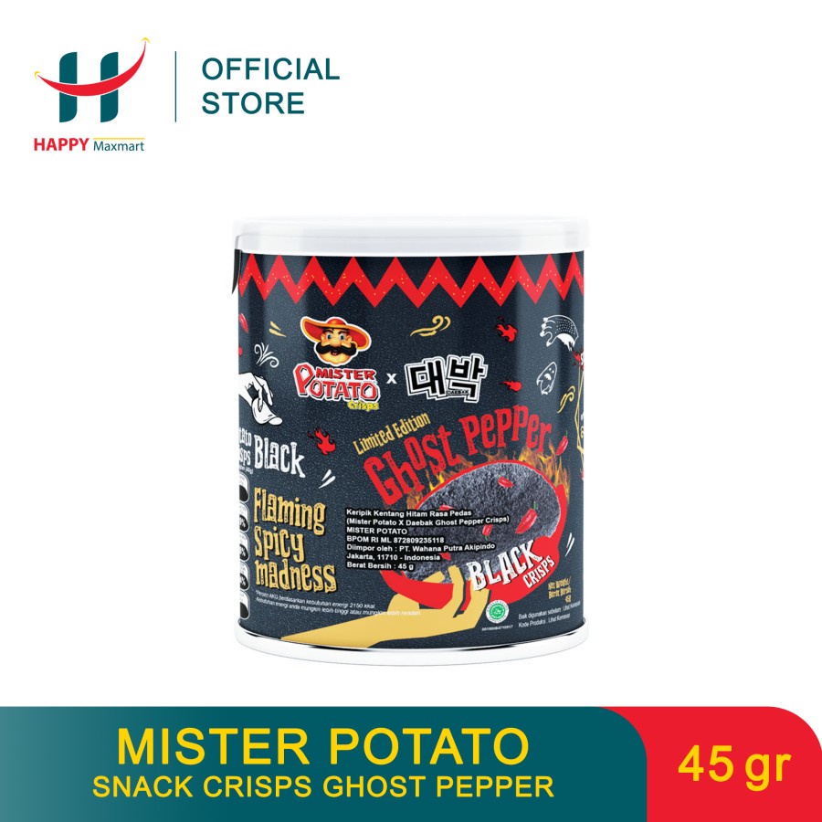 Jual Mister Potato Snack Crisps Ghost Pepper 45 Gr Shopee Indonesia