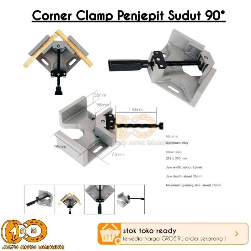 Catok sudut jepit kayu Catok kayu sudut Corner Clamp