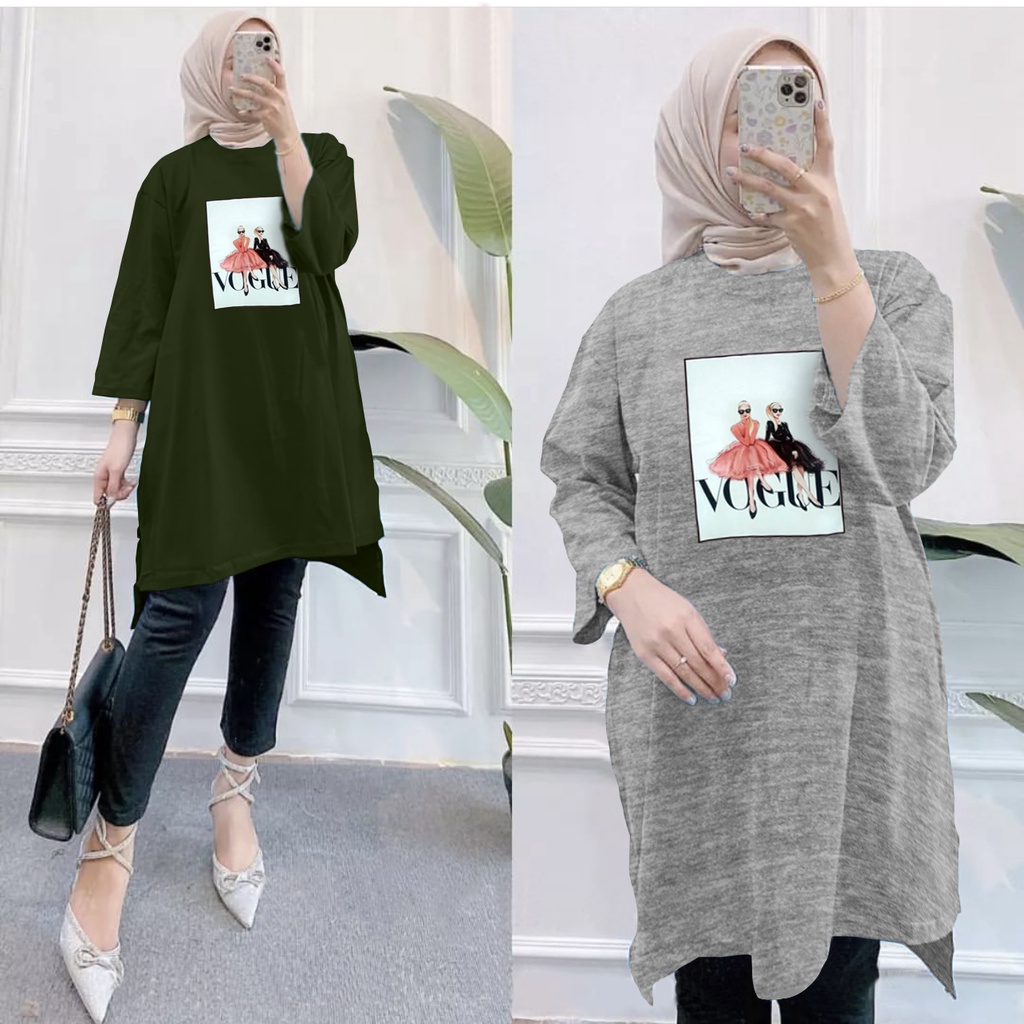 GR TUNIK OVERSIZE BASIC KAOS JUMBO GAMBAR PRINT DTF LEMBUT (BUKAN SABLON) TUNIK BABYTERRY SR04