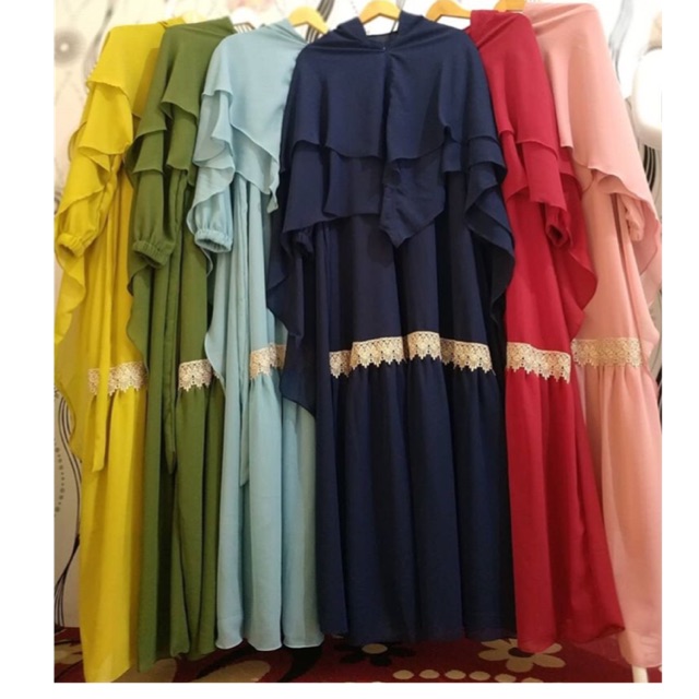 Gamis Syari set Syari Aisyah