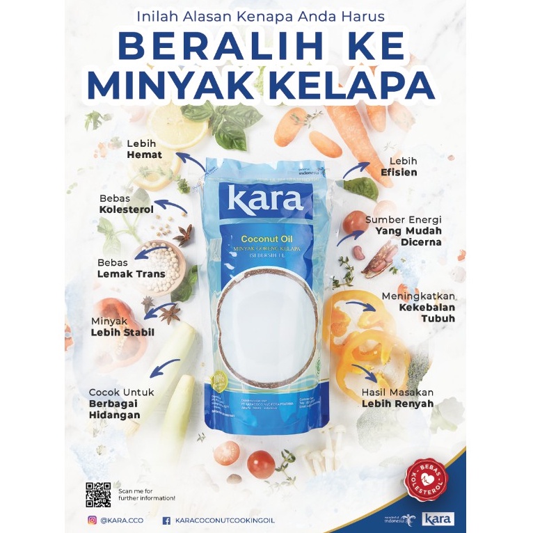 

Kara Minyak Goreng Kelapa Coconut Cooking Oil 1L