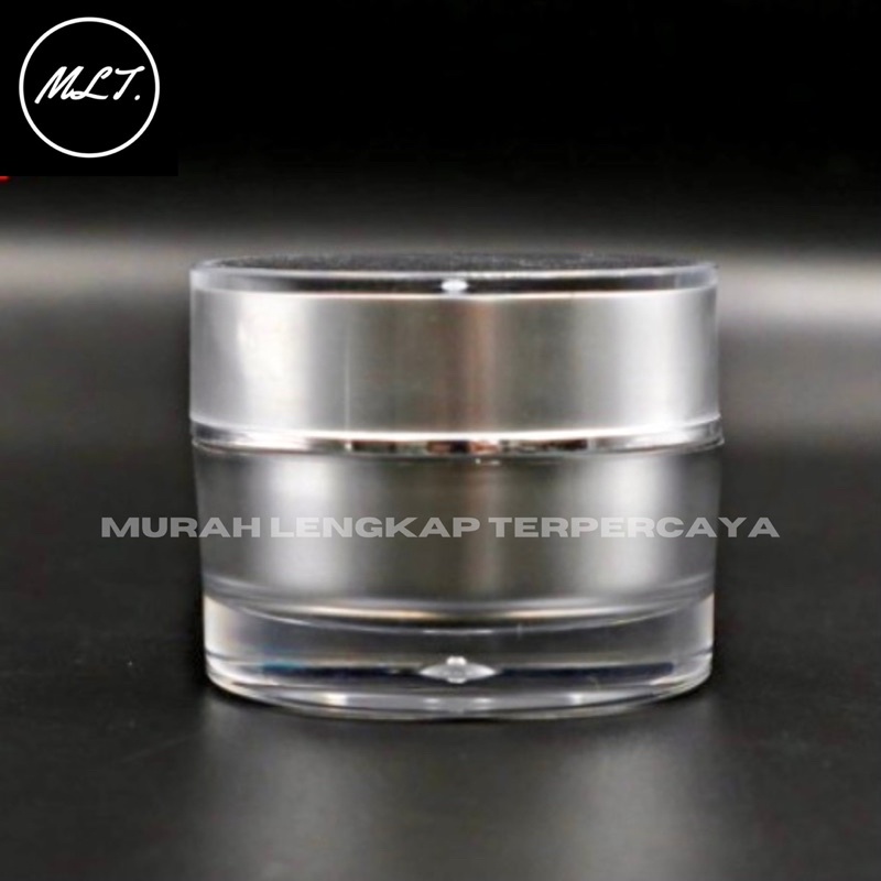 POT CREAM ACRYLIC 10GR / POT CREAM AKRILIK 10 GR SILVER POT SILVER 10GR PS ACRYLIC