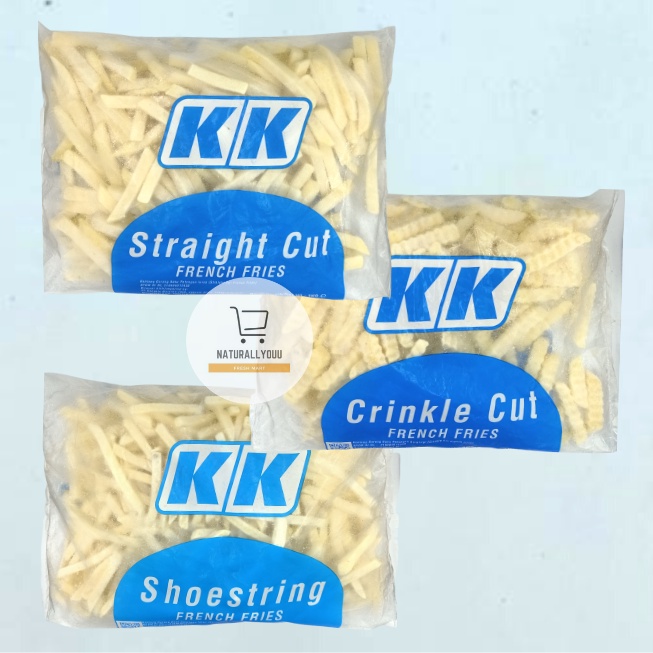 Kentang Goreng Instant KK 1kg shoestring/crinkle cut