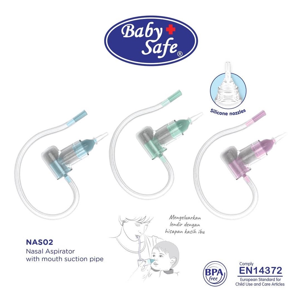 Baby Safe Nasal Aspirator Alat Sedot Lendir Hidung Bayi NAS02