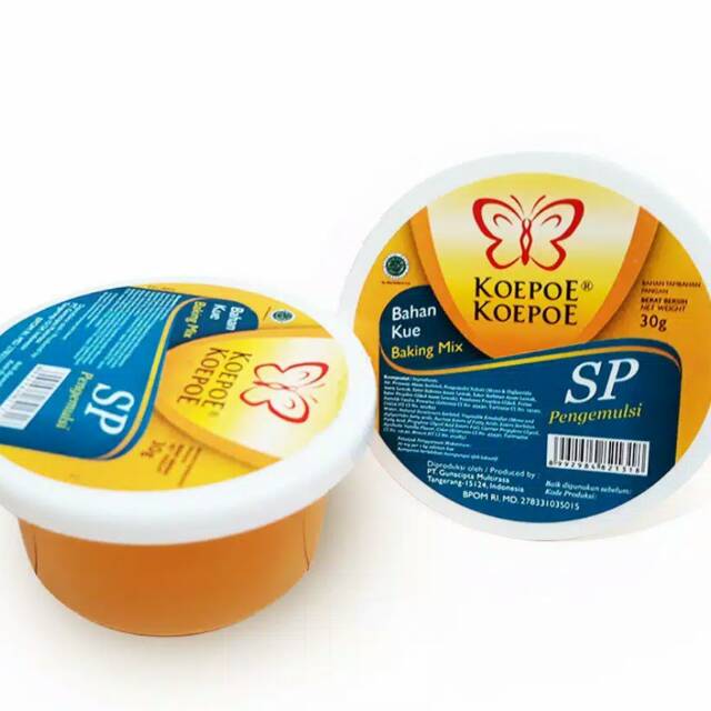 

SP Koepoe Koepoe 30gr | Pengemulsi | Pengembang Kue