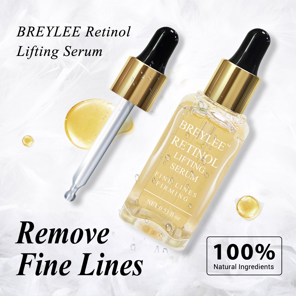 BREYLEE Retinol Lifting Firming Serum Face Collagen Essence Remove Wrinkle Anti Aging Care Fade Fine Lines Repair Tighten Skin